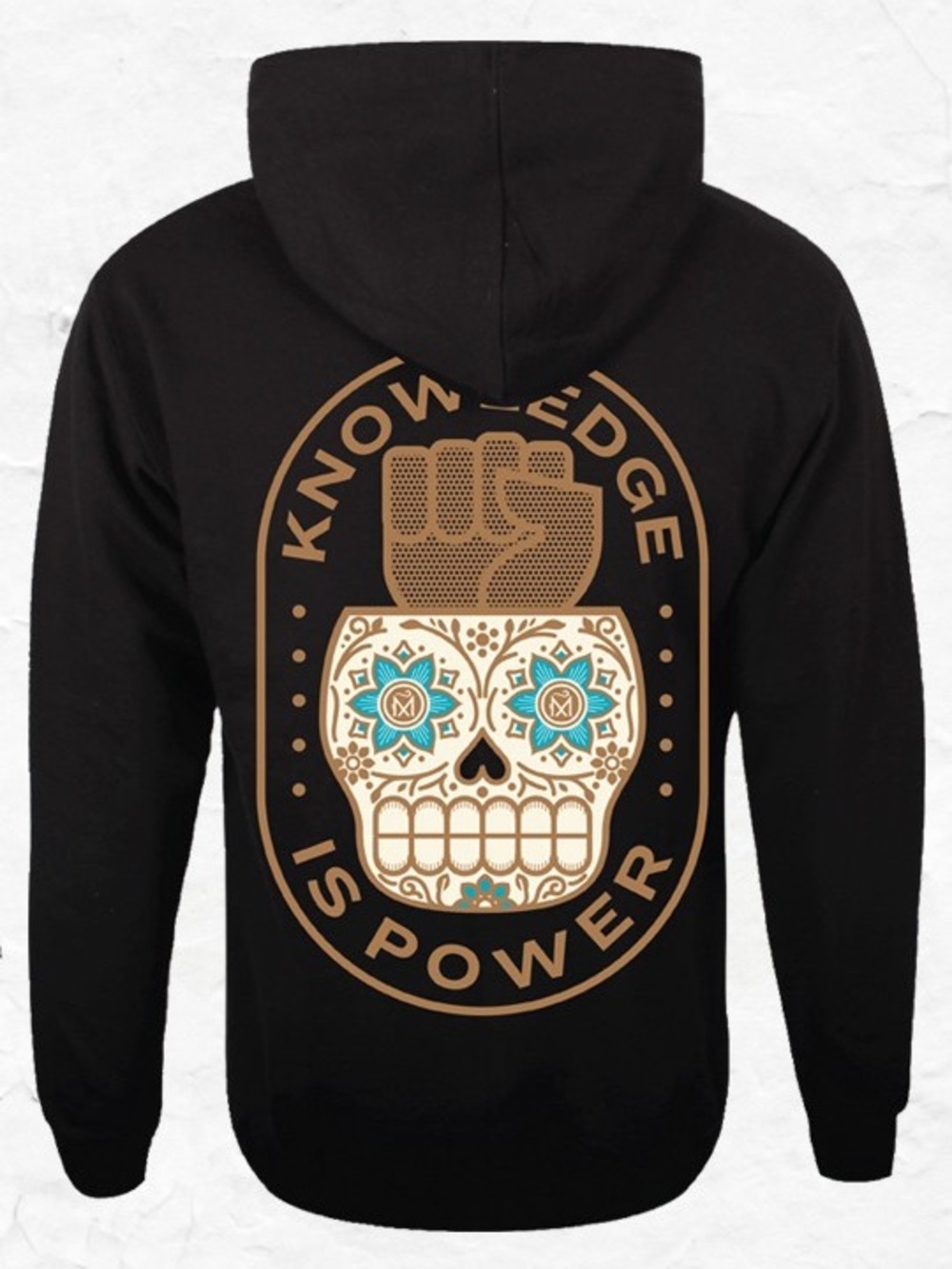 KNOWLEDGE IS POWER / FIST IN SKULL (PULLOVER HOODIE)